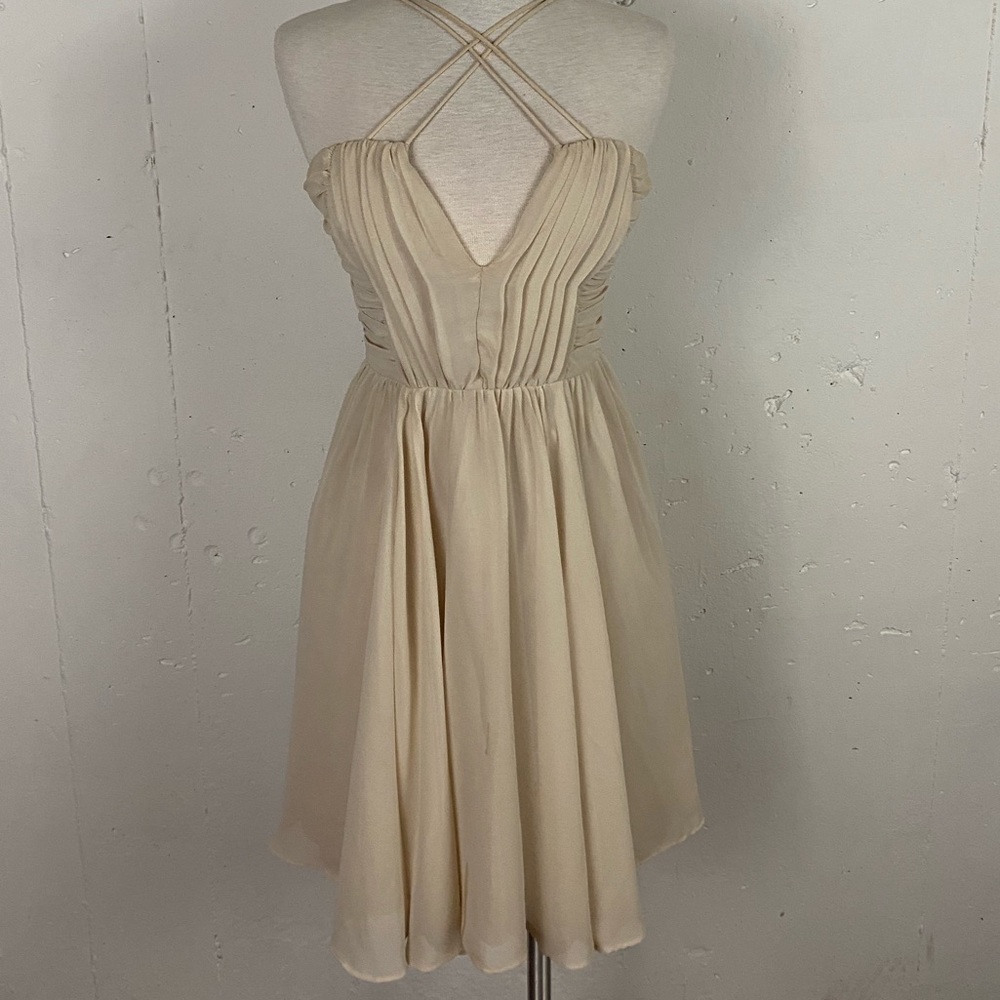 Cream Cocktail Dress by H&M